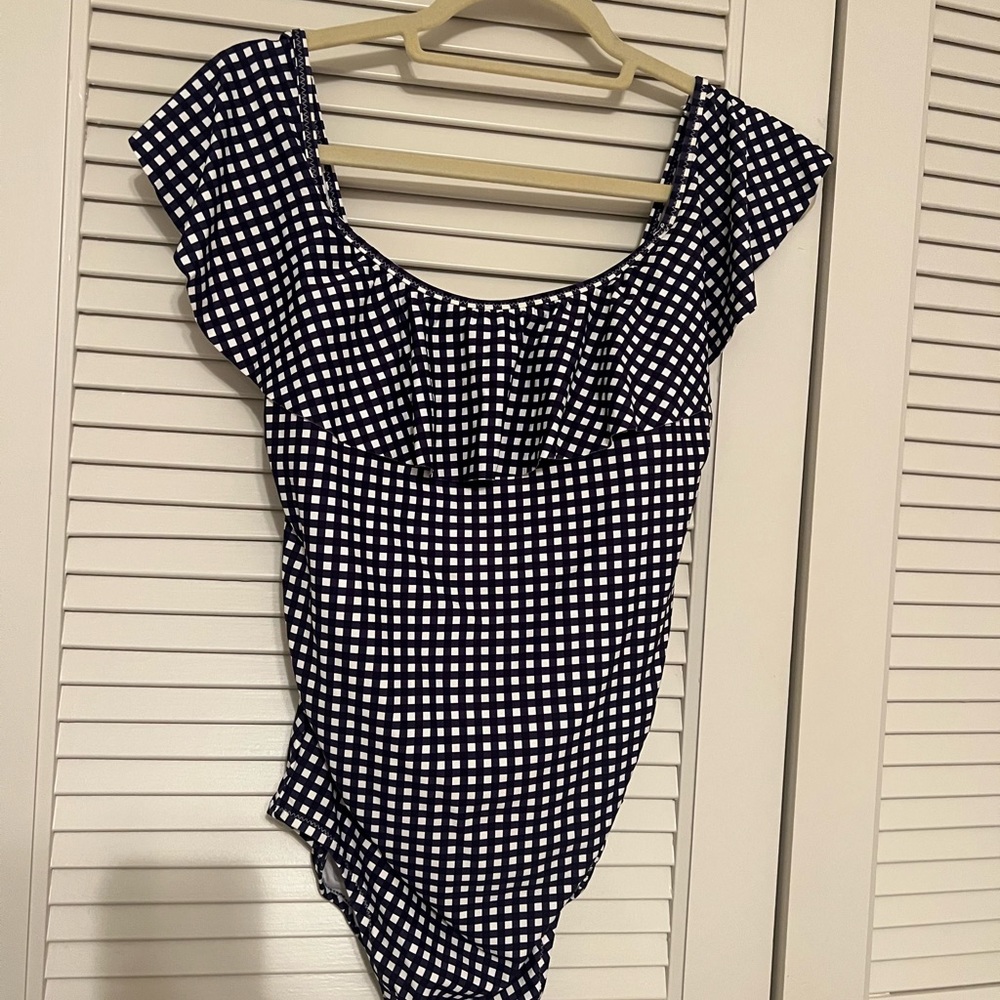 Maternity Ruffle Swimsuit - Picture 2 of 2